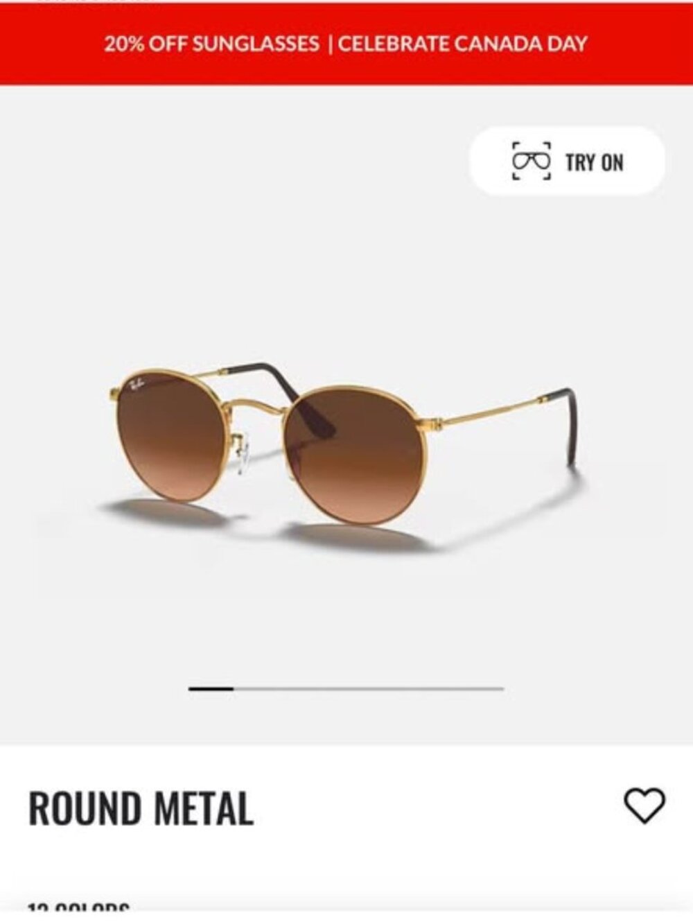 Ray-ban round sunglasses